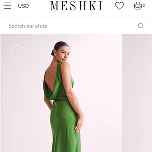 Low back/ backless meshki dress